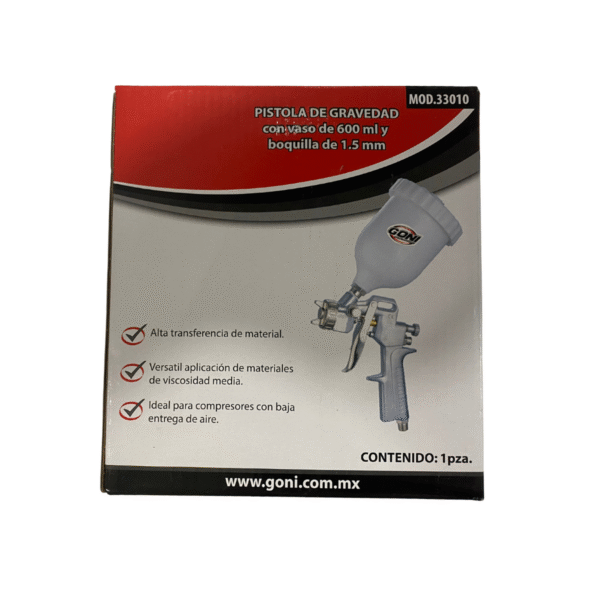 Goni Pistola De Gravedad 600ml - Imagen 5