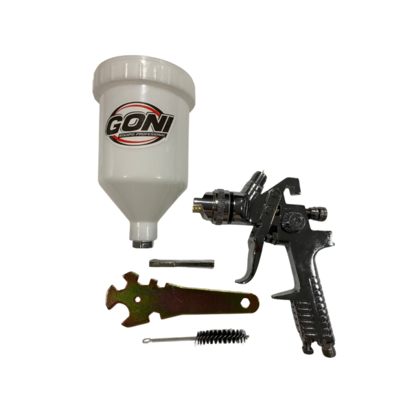 Pistola Gravedad Vaso Plastico 600cc 3 Reguladores - Imagen 3